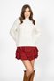 Women's Vita S43 Braided High Neck Sweater Ecru - 2