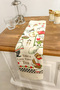 Printed Towel |   30X50 cm Hand and Face Towel Set |   Kitchen Towel |   Wooden Base