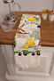 Printed Fringed Hand and Face Kitchen Towel