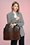 Women's Briefcase Laptop Bag Brown - 5