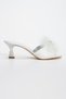 Women's Thin Heeled Feather Dowry Slippers - 3
