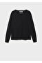 Round Neck Wool Blended Sweater - 3