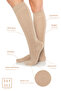 Bamboo Women's Knee-Length Plain Beige Soft Long Seamless Socks / Pantyhose / Skin-Coloring Socks - 2