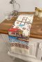 Printed Towel |   Set of 5 40X60 cm Hand and Face Towels |   Kitchen Towel |   Wooden Base - 7