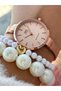 Brand Wicker Steel Cord, 2-Year Warranty, Rose Color, Thin Cord (1cm) Women's Wristwatch Bracelet - 5