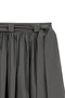 Frequent Pleated Long Flared Skirt Gray - 4