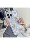 Apple iPhone 15 Pro Max Compatible Case Butterfly Floral Silicone Case Gold
