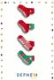 4 Pairs of Towel Cotton Winter Christmas Christmas Patterned Boys and Baby Socks - 2