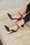 Felicity Ankle Strap Black Matte 10 cm Women's Stiletto, High Heels - 3