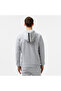 Men's Relaxed Fit Hooded Gray Sweatshirt - 2