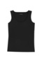 Thick Strap Basic Blouse Black - 2