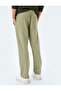 Cotton Blend Pocket Detailed Regular Fit Fleece-Lined Lace-Up Waist Winter Sweatpants - 4