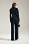 Patterned Fabric Black Women's Suit 80059-2K5 - 6