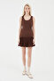 Thick Strap Basic Blouse Brown - 2