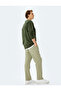 Cotton Blend Pocket Detailed Regular Fit Fleece-Lined Lace-Up Waist Winter Sweatpants - 2
