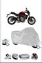 Honda Cb650R Lock Compatible Waterproof Durable Motorcycle Canvas-Gray