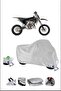 قفل Husqvarna TC65 متوافق مع غطاء دراجة نارية متين مقاوم للماء - رمادي