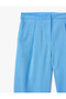 High Waist Carrot Blue Women's Trousers 5Sak40167Uw - 5