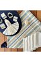 American Tableware, New Season, Retro Pattern, 6 Soup Plates, 6 Napkins, 6 Napkin Rings and Runner Cover