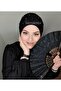 بونيه من التول المزين باللؤلؤ - أسود مزين باللؤلؤ - 3