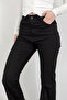 Women's High Waist Spanish Flare Jeans Black 2038-612 - 5