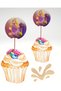 Rapunzel Themed Birthday Cupcake and Cake Decorating Toothpicks - 16 Pieces 4 cm - 3