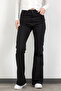 Women's High Waist Spanish Flare Jeans Black 2038-612 - 4