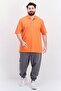 Men Performance Fit Short Sleeves Training Polo, Orange - 2