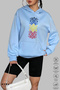 Unisex Hoodie Long Sleeve Romania Cusatura Printed Hooded Raster Oversize Cotton Sweatshirt - 2