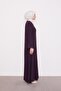 Plum Stone Embroidered Ferace - 3