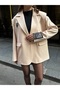 Women's Barcode Emblem Lined Blazer Jacket - 2