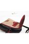 Small Messenger Bag with Cat Love Figure in Burgundy and Small Wallet in Burgundy Combination - 6