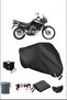 Black Honda Xl600Transalp Durable Lock Compatible Waterproof Motorcycle Tarpaulin