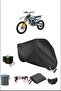 Black Husqvarna Fc250 Durable Lock Compatible Waterproof Motorcycle Tarpaulin