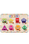 English Animals-Vehicles-Shapes-Numbers-Fruits-Vegetables Wooden Set of 6, Puzzle-Jigsaw Puzzle - 7