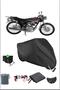 Black Mondıal 100Mastıx Durable Lock Compatible Waterproof Motorcycle Tarpaulin