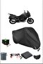 قماش القنب للدراجات النارية المقاوم للماء متوافق مع قفل متين Honda Nt1100 باللون الأسود