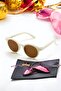 Petta Unisex Round Cream 0-10 Years Old Children's Uv400 Sunglasses Without Box - 4