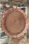 Copper Tray & Copper Presentation Tray 38 cm Copper Ottoman Hand Embroidered Tray Henna Tray - 3