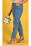 Blue Plus Size Mom Jeans - 3