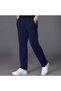 Men's Navy Blue Straight Leg Baggy Cut Sweatpants