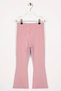 Ten Pacası Yırtmac Detailed Pink Color Girl's Tights - 3