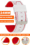 24mm Fossil-Welder-Casio-Seiko-Omega-Armani Watch Compatible Silicone Watch Band Strap A5424