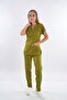 Unisex Elite Lycra Oil Green Nurse and Doctor Uniform Team Hospital Scrubs