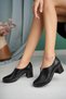Genuine Leather Women's Daily Heeled Shoes Dd3367