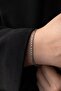 Steel Thin Figaro Chain Bracelet 3mm Non-Tarnish Unisex 17Cm+4Cm&21Cm - 5
