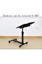 Tilt and Height Adjustable Caster Mouse Compartment Wheel Fan Laptop Stand - 4