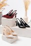 Women's Ovis Pointed Heeled Shoes - Burgundy-Patent - 4