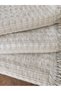 100% Cotton Buldan Handmade 3+3+1+1 Beige Color Sofa Cover Set 2 Pieces (180X320) and 2 Pieces (180X180) - 2