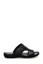 107398.m Black Men's Genuine Leather Slippers - 2